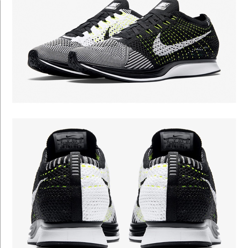 Fly knit Racer White Black Volt
